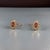 Purple Natural Sapphire Diamond Stud Earrings 14k W Gold 0.90 TCW Certified For Sale - Image 8 of 10