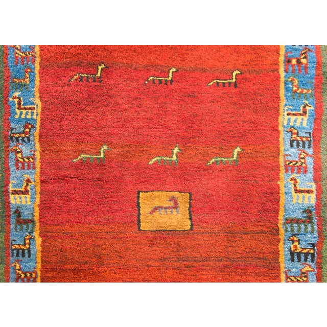 Vintage Gabbeh Rug For Sale In Chicago - Image 6 of 13