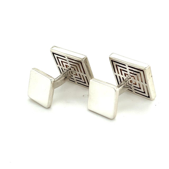 Tiffany & Co Estate Mens Cufflinks Silver TIF958 TRUSTED SELLER SINCE 2002 PLEASE SEE OUR HUNDREDS OF POSITIVE FEEDBACKS...