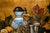 1980s Gilded Still Life Oil Painting by Norika For Sale - Image 4 of 6