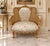 1960 French Artisan Louis XVI Gold Beech Damask Settee For Sale - Image 12 of 13