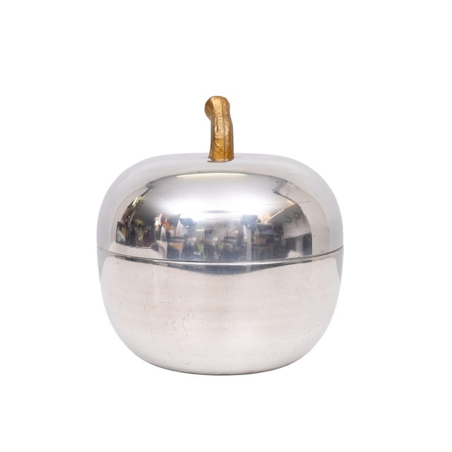 Aluminum Apple Ice Bucket, Italy, 1970s For Sale - Image 6 of 9