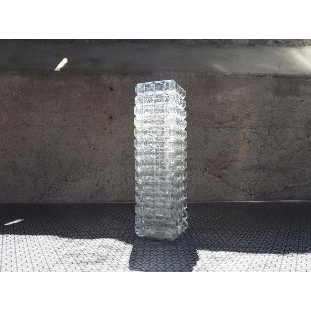 Midcentury Modern Bohemia Glass Vase, 1960s For Sale - Image 6 of 11