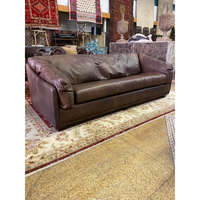Timothy Oulton Matador Leather Modern Sofa For Sale - Image 11 of 13