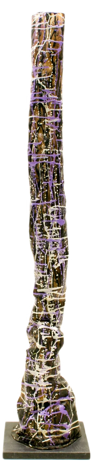 Fiberglass and Resin Floor Lamp, 1980s