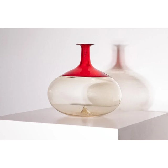 1990s Red Vase by Tapio Wirkkala for Venini, 1990s For Sale - Image 5 of 5