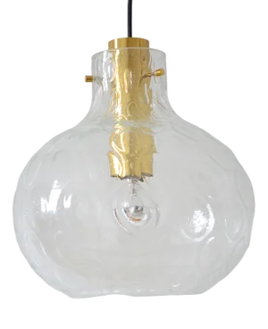 Glass Ceiling Lamp from Limburg, 1960s
