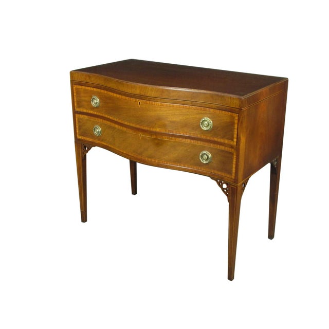 Traditional Early 20th Century Georgian Style Inlaid Server by Baker For Sale - Image 3 of 13