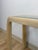 This gorgeous vintage lightwash pencil reed console table with glass top is a beautifully crafted coastal and boho accent...