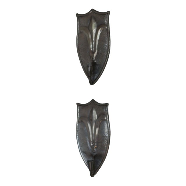 Swedish Pewter Sconces, Set of 2 For Sale