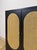 Bobby Berk Modern Black Tallboy Cabinet, Beige Oval Cane Inlay MCM Style For Sale - Image 4 of 12