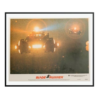 'Blade Runner' 1982 Original Vintage Lobby Card Framed in Black For Sale