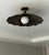 Not Yet Made - Made To Order Black Antique Brass Semi Flush Mount Light Fixture, Handmade Unique Design Ceiling Light For Sale - Image 5 of 13