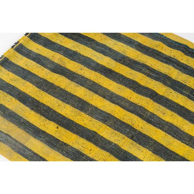 Mid 20th Century Wool Stripe Kilim Rug For Sale - Image 6 of 10