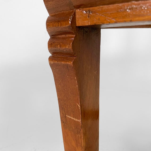 Italian Art Nouveau Wood and Straw Tub Chair, 1930s For Sale - Image 13 of 18