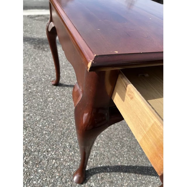 1950s 1950s Vintage Mid Century Cherry Bassett End Table For Sale - Image 5 of 6