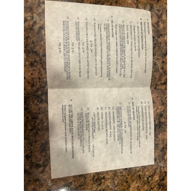 Thomas Frederick McKnight Amalfi Coast Suite: Positano Bath 2000 - Italy Limited Edition Print : Serigraph on Paper Size: 16x17 in | 41x43 Cm For Sale - Image 9 of 9