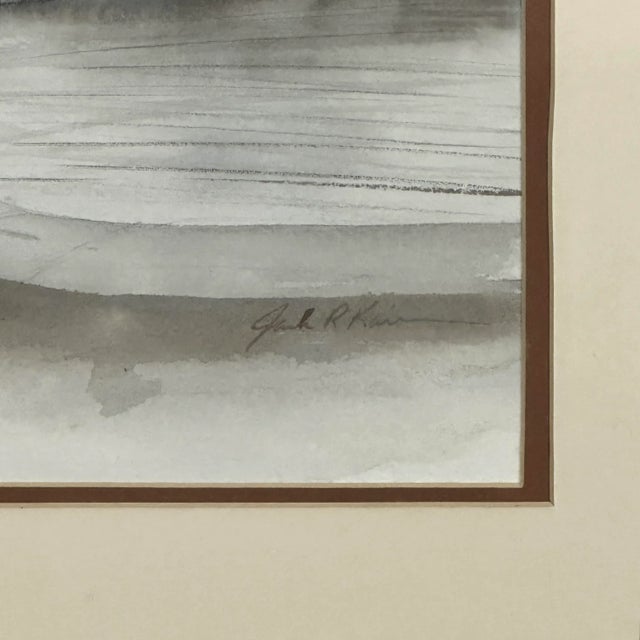 Andrew Wyeth Vintage Tailgate Hitch by Jack Kaiser, Signed (Watercolor on Paper)/Andrew Wyeth For Sale - Image 4 of 4