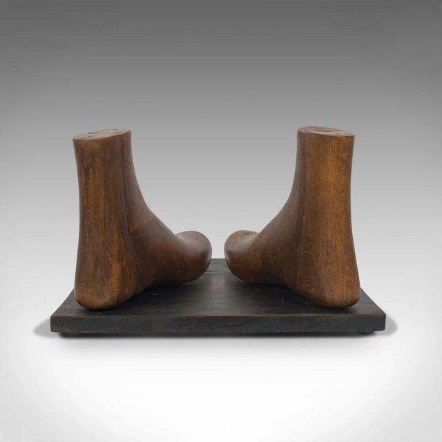 Brown 1910 Edwardian Decorative Antique Beech Shoe Lasts For Sale - Image 8 of 13