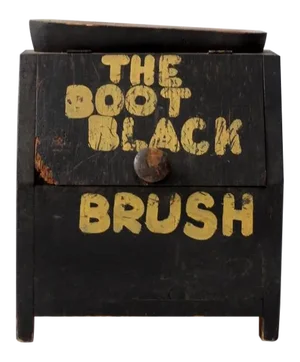 Antique Boot Shine Box