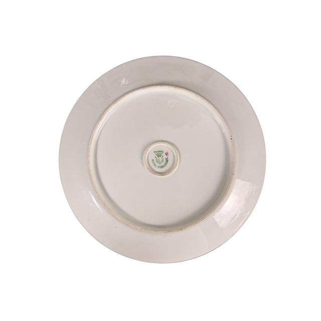 White Hand-Painted Made in Prussia, Austria, Japan Floral Porcelain Plate Mixed Collection For Sale - Image 8 of 15