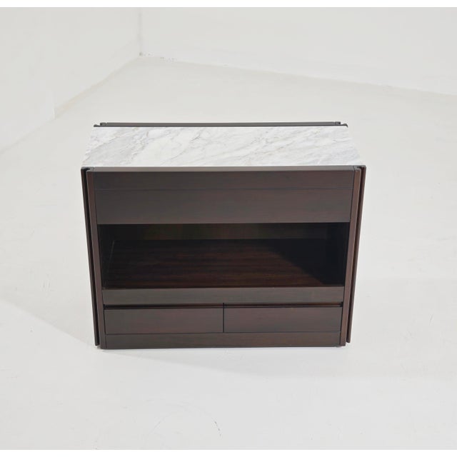 4D Bar Cabinet in Wood and Marble by Angelo Mangiarotti for Molteni, 1960s For Sale - Image 12 of 18