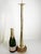 Brass and Rattan Candleholder in the style of Gae Aulenti, France, 1970s For Sale - Image 3 of 11