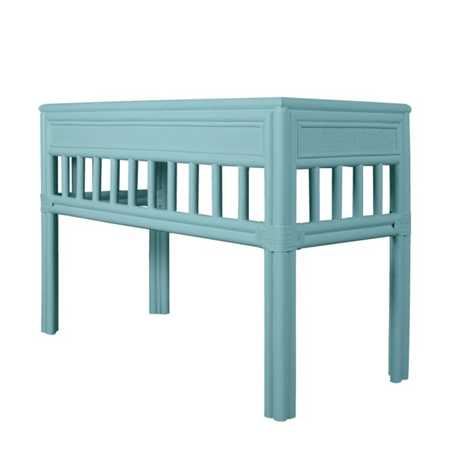 Colony Desk, Turquoise For Sale In West Palm - Image 6 of 6