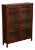 Lifetime Furniture Antique Mission Oak Two-Door Bookcase For Sale