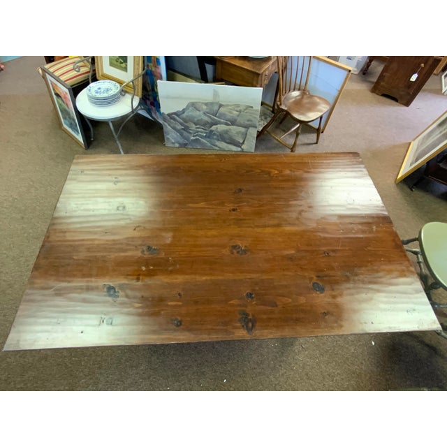 Early 20th Century Late 20th Century Replica of Early American Tavern Table For Sale - Image 5 of 13