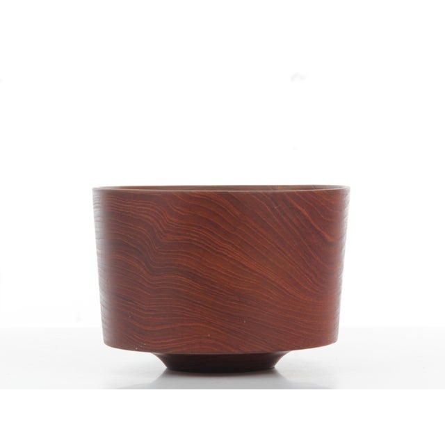 Wood Vintage Danish Bowl in Solid Teak, 1950s For Sale - Image 7 of 7