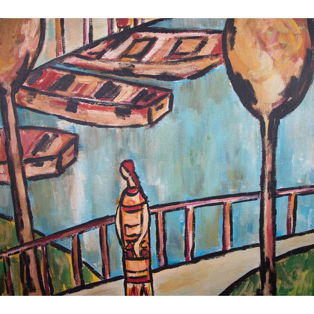 Jose Maria Mijares (1921 - 2004) - Oil on Canvas with COA - Marina - 45 H x 33 W About the Artist José María Mijares was a...