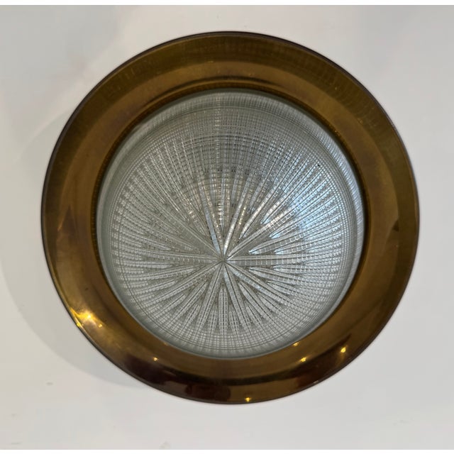 Stilnovo 1960s Italian Mid Century Flush Ceiling Lamp For Sale In New York - Image 6 of 8