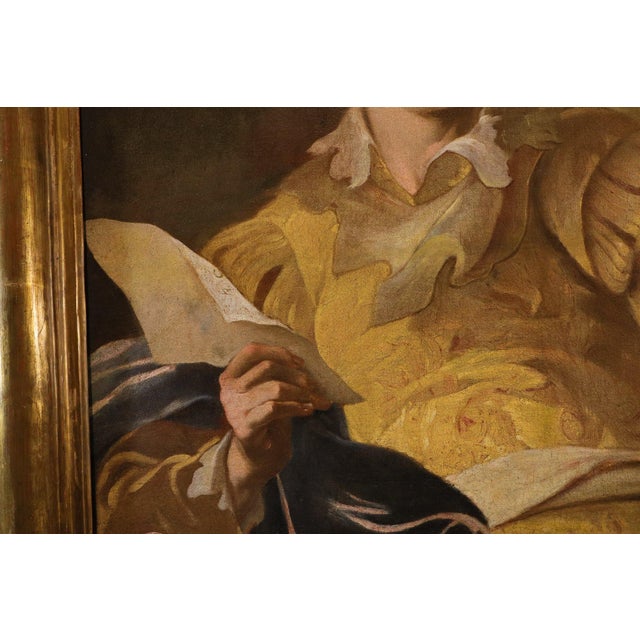 Claude Vignon, Portrait of the Singer, 1625, Oil on Canvas For Sale - Image 4 of 15