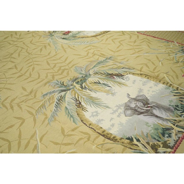 French Aubusson Design Rug 10' X 14' For Sale - Image 9 of 11