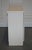 Minimalist Painted White Cupboard with Brass Knobs For Sale - Image 12 of 14