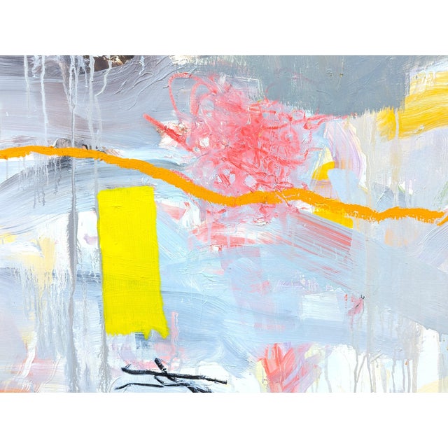 Benji Stiles "Party Down Productions" Contemporary Colorful Abstract Expressionist Painting, 2021 For Sale - Image 11 of 11