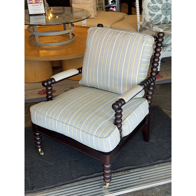 Brown Hickory Chair for Ruby Livingdesign Spool Chair For Sale - Image 8 of 12