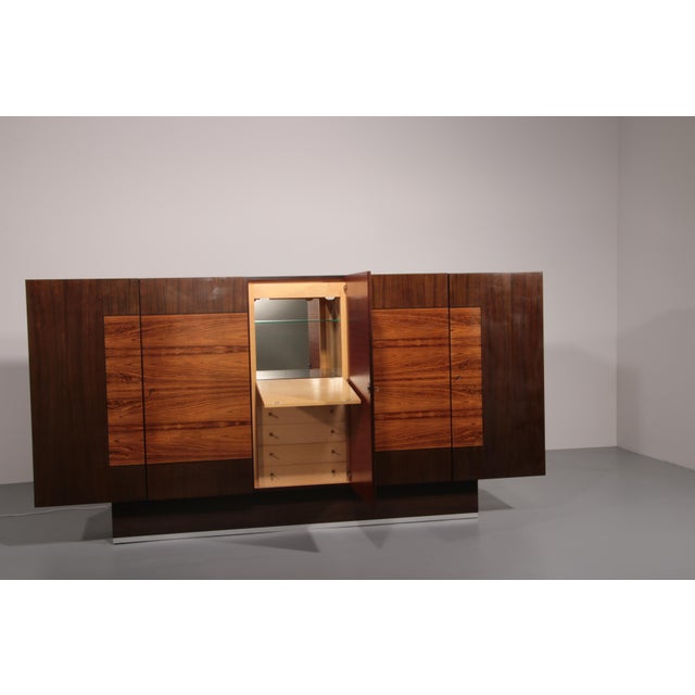 Large Wall Unit with Storage Space and Bar Cabinet, 1970 For Sale - Image 10 of 13