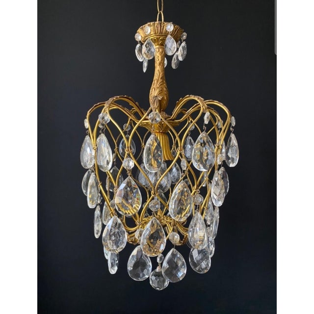Vintage Pendant Light in Brass, 1960s For Sale - Image 10 of 15