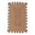 White Edge Trim Scallop Jute Rug 3x5 For Sale