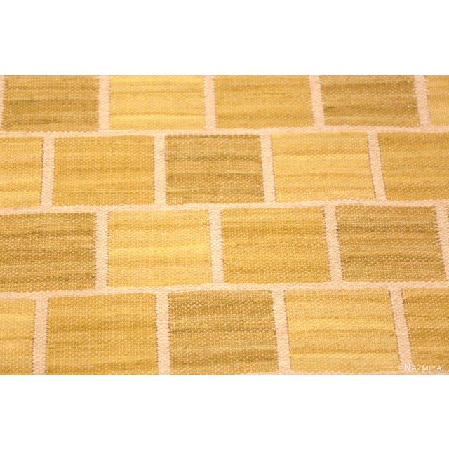 Mid 20th Century Nazmiyal Collection Vintage Swedish Barbro Nilsson Signed Kilim Rug For Sale - Image 5 of 6