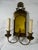 Vintage Brass Double Arm Hardwired Wall Sconce With Mirror For Sale - Image 9 of 9