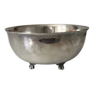 Vintage Wallace Silver-Plated Footed Serving Bowl For Sale
