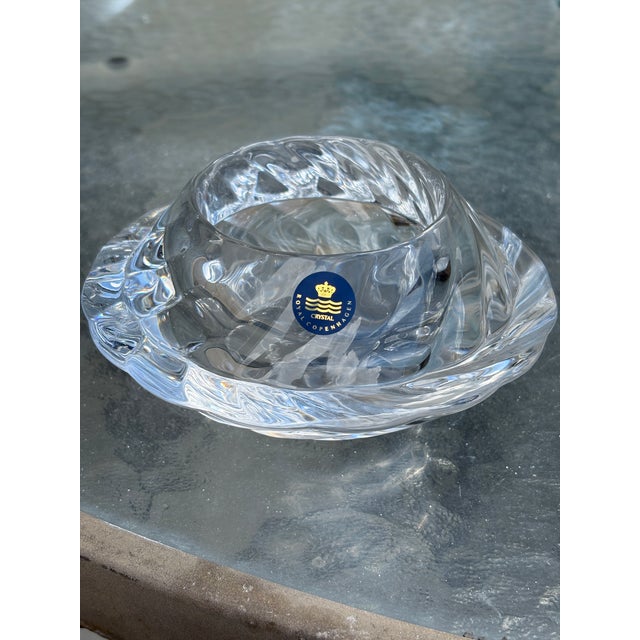 Royal Copenhagen Crystal Candle Holder that is beautiful quality and would make a wonderful gift.