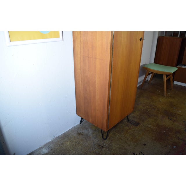 Narrow Wardrobe from Monke Furniture, 1950s For Sale - Image 6 of 9