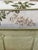 Custom Tufted Green Lounge Chair & Ottoman Set in Floral Colefax and Fowler For Sale - Image 11 of 18