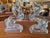 Mid-Century Clear Molded Glass Rearing Horse Bookends / Figurines - Pair ​Add a touch of classic mid-century elegance and...