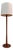 Teak Floor Lamp with Silk Shade, Denmark For Sale