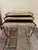 Gold Nesting Tables attributed to Bagues Company, 1960s, Set of 3 For Sale - Image 8 of 8